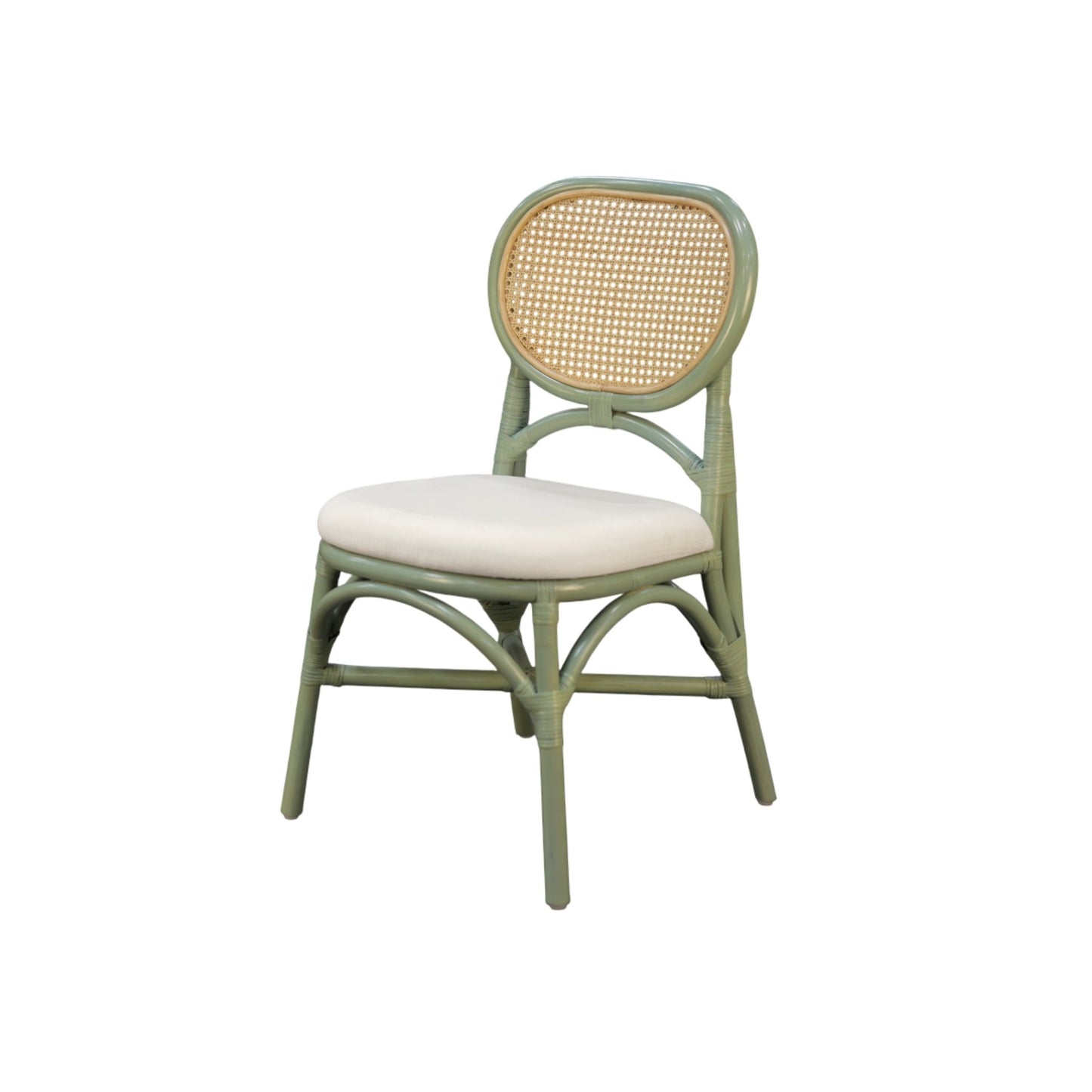 Kaya Rattan Dining Chair - Green (Set of 2) - Alpine Furniture