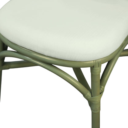 Kaya Rattan Dining Chair - Green (Set of 2) - Alpine Furniture