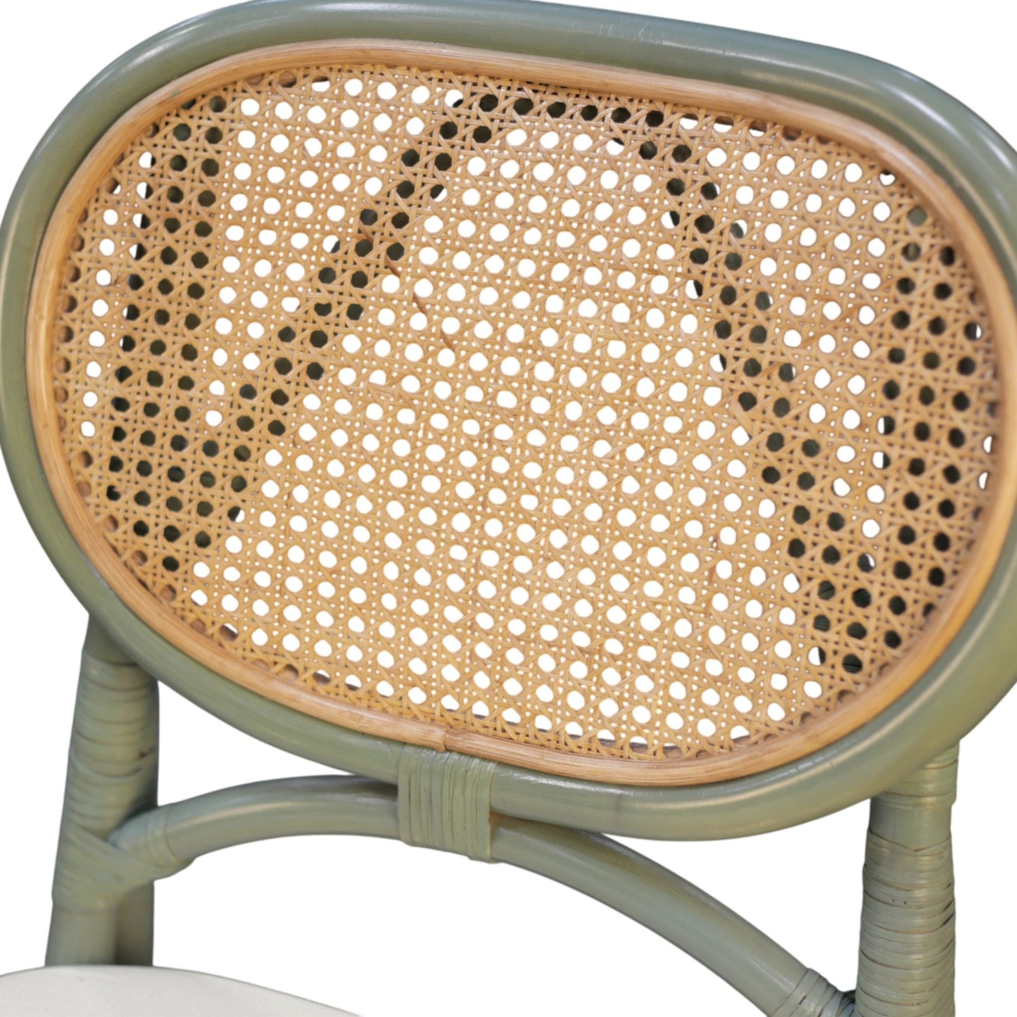 Kaya Rattan Dining Chair - Green (Set of 2) - Alpine Furniture