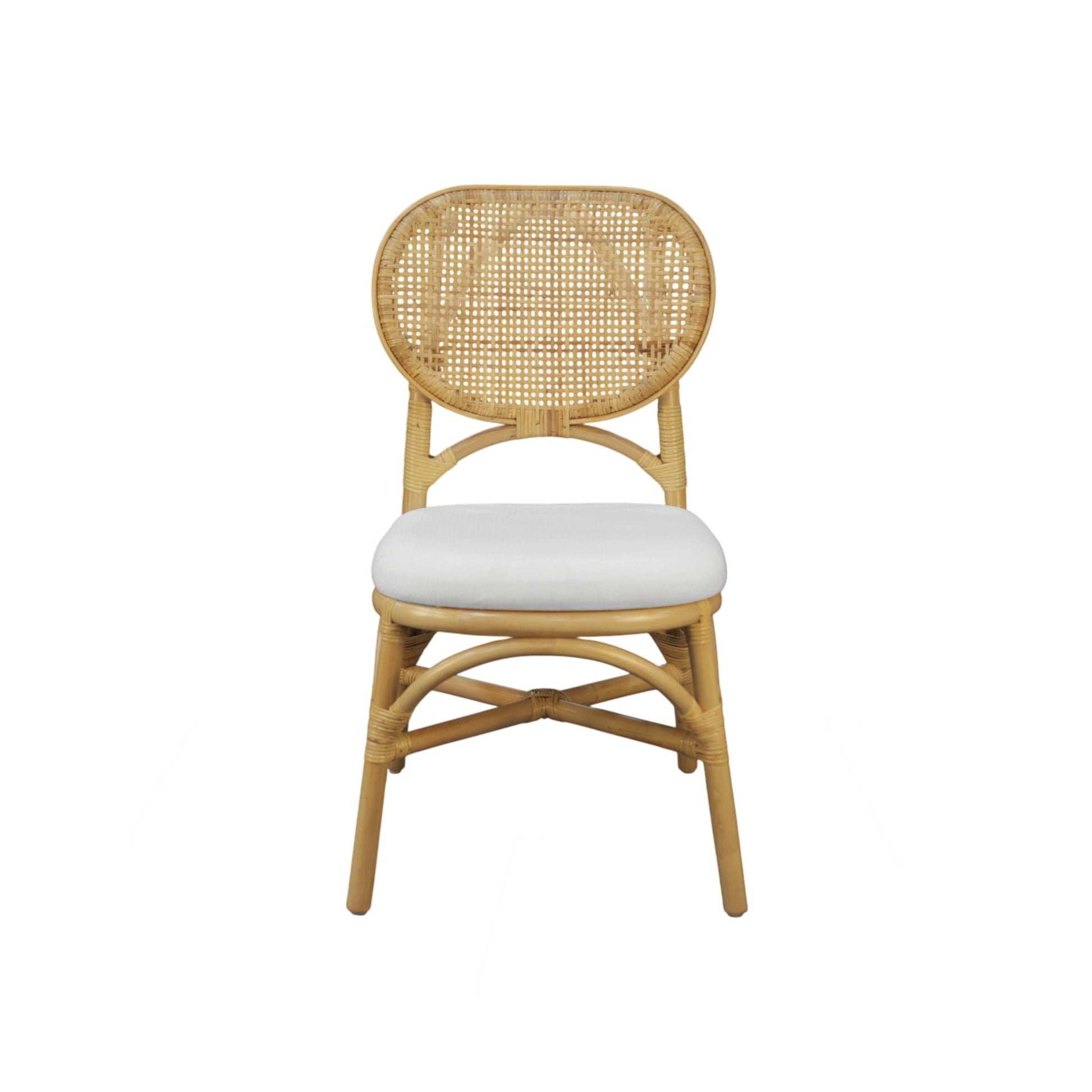 Kaya Rattan Dining Chair - Natural (Set of 2) - Alpine Furniture