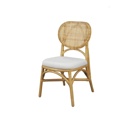 Kaya Rattan Dining Chair - Natural (Set of 2) - Alpine Furniture
