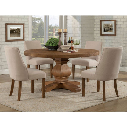 Kensington Round Dining Table, Reclaimed Natural - Alpine Furniture