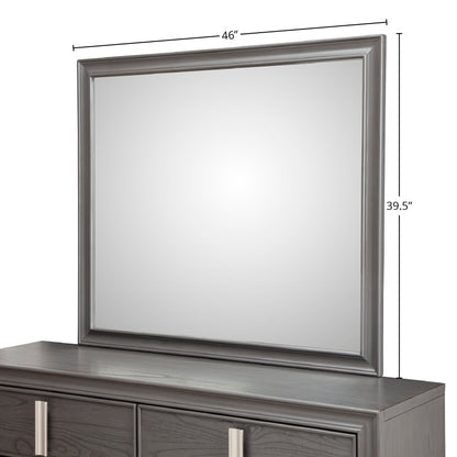 Lorraine Mirror, Dark Grey - Alpine Furniture