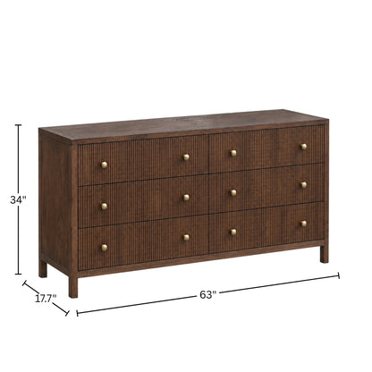 Marsha Dresser, Walnut - Alpine Furniture