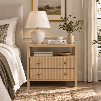 Marsha Nightstand, Natural - Alpine Furniture