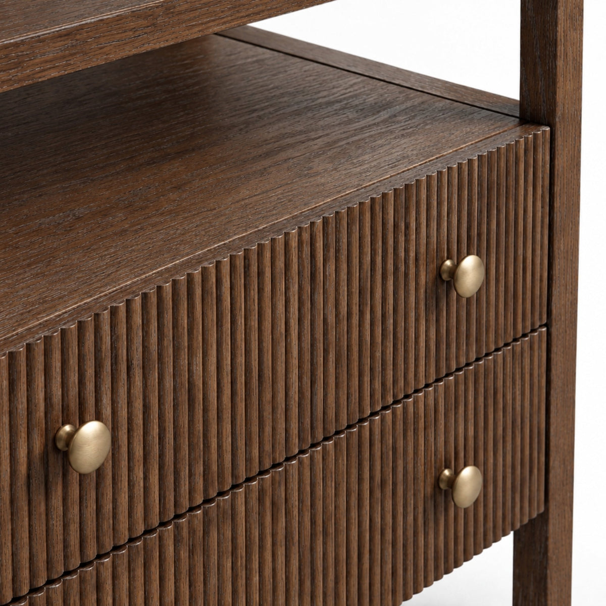 Marsha Nightstand, Walnut - Alpine Furniture