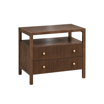 Marsha Nightstand, Walnut - Alpine Furniture