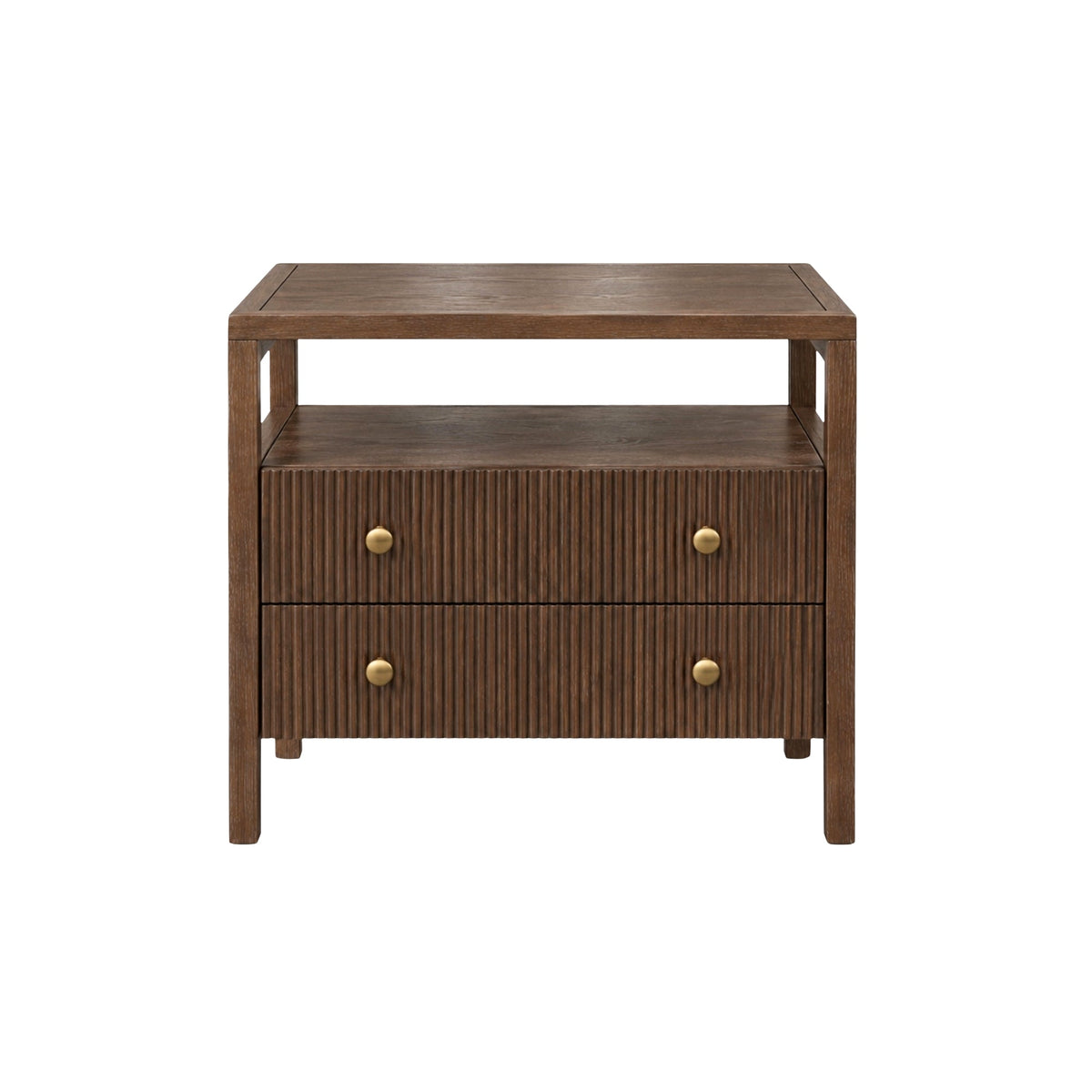 Marsha Nightstand, Walnut - Alpine Furniture