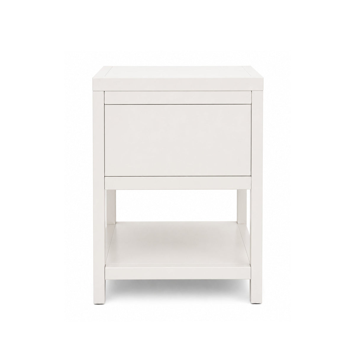 Marsha One Drawer Nightstand, Coconut Milk - Alpine Furniture