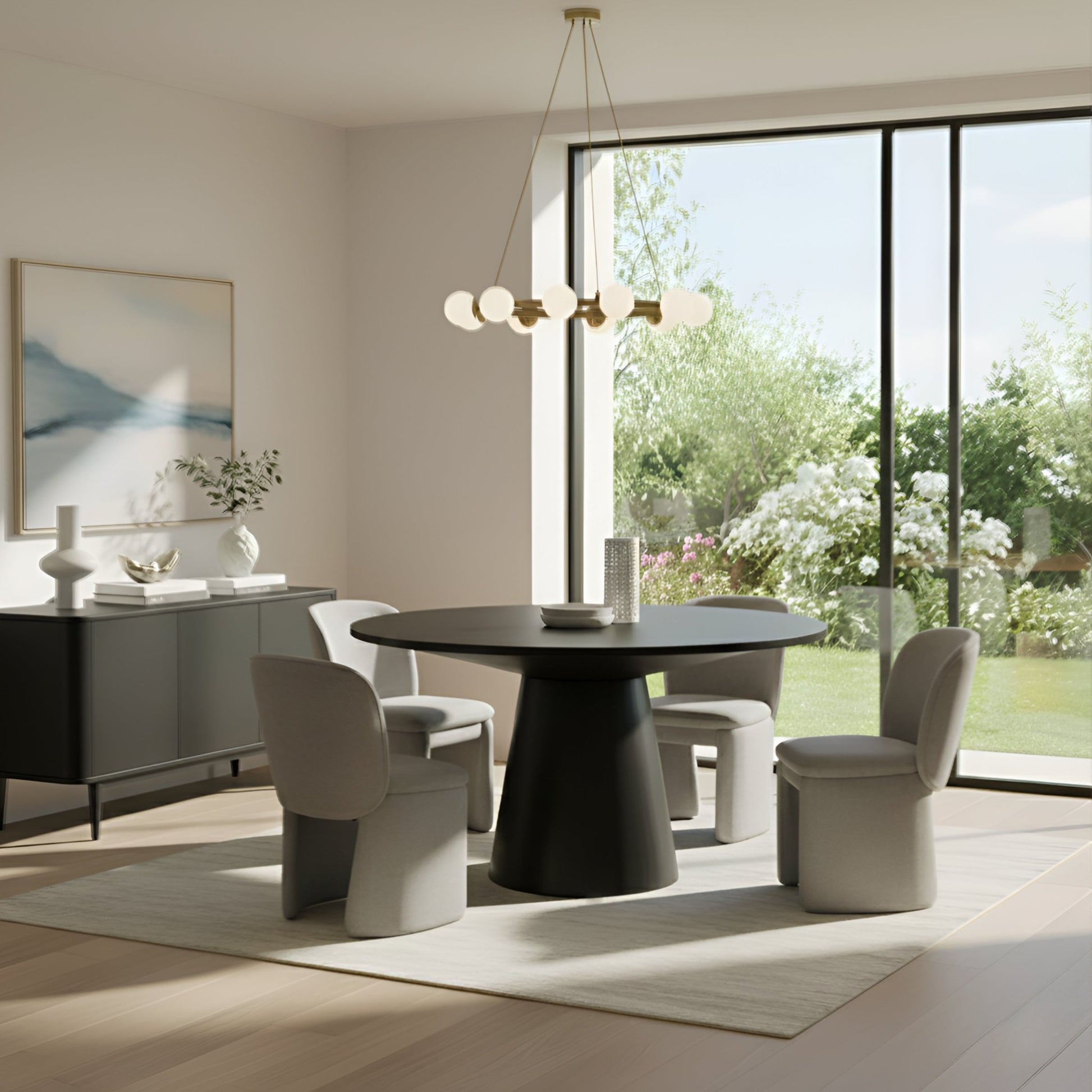 Mia Side Chair, Warm Gray - Alpine Furniture