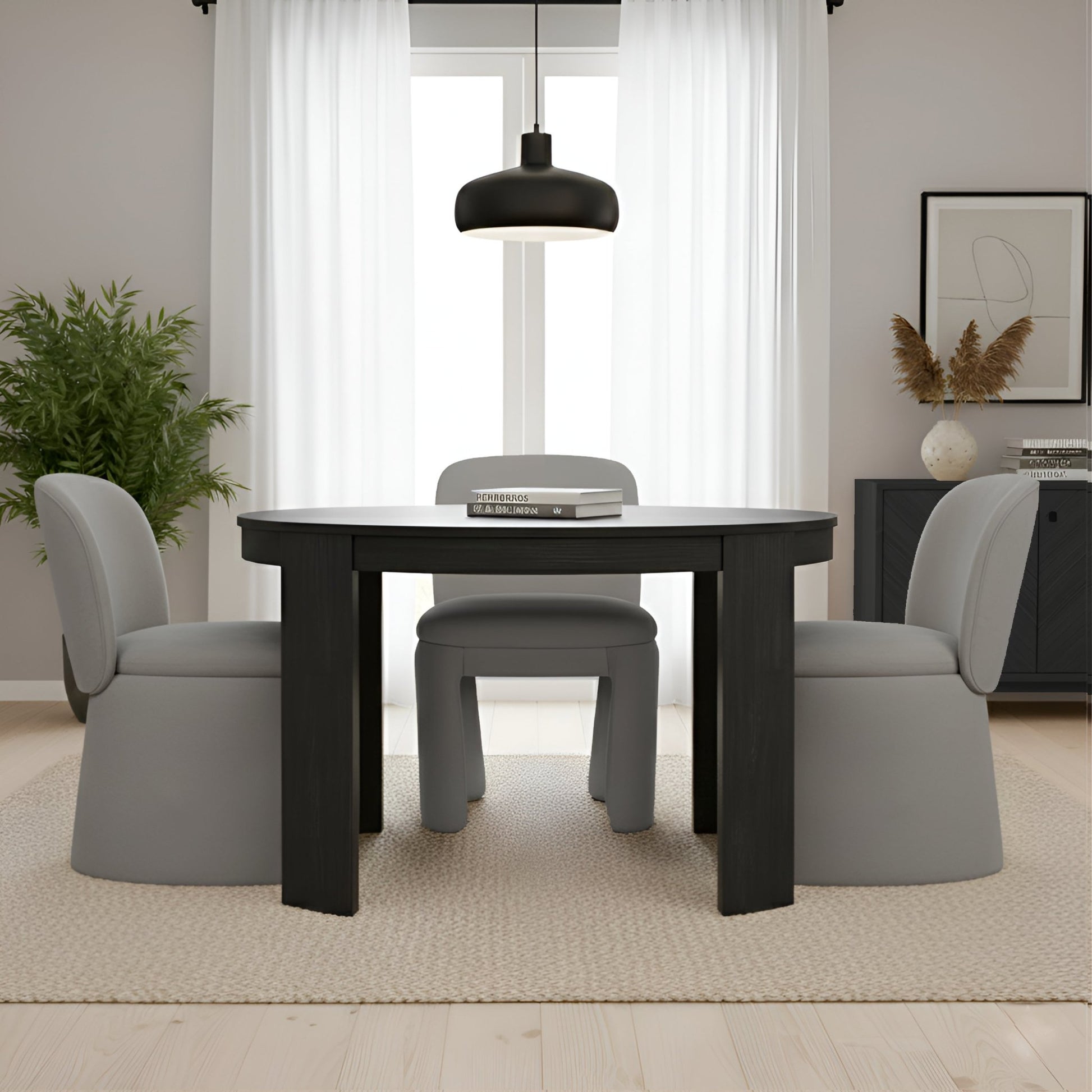 Mia Side Chair, Warm Gray - Alpine Furniture