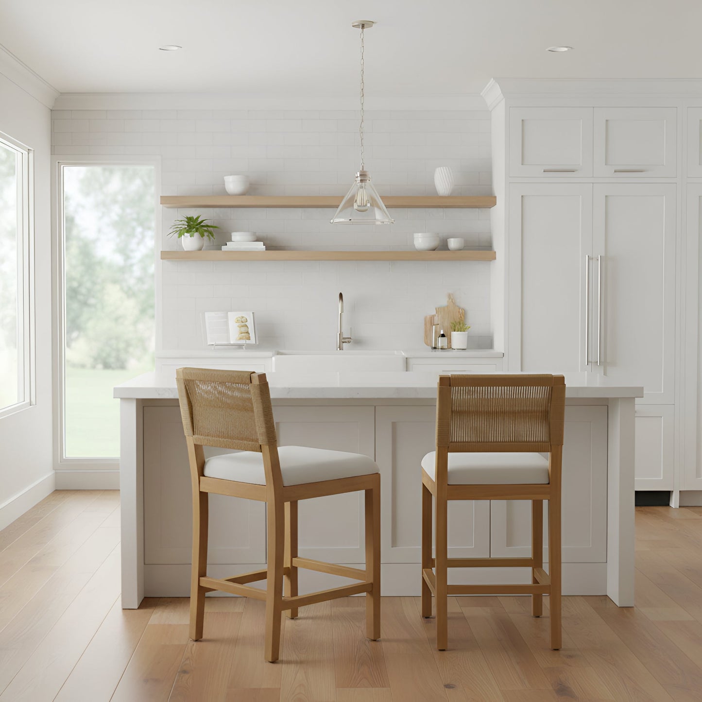 Monterey Loom Counter Stools (Set of 2) - Alpine Furniture