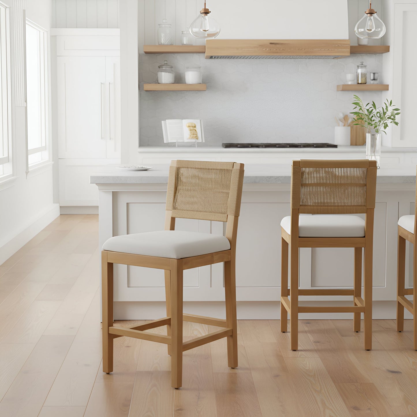 Monterey Loom Counter Stools (Set of 2) - Alpine Furniture