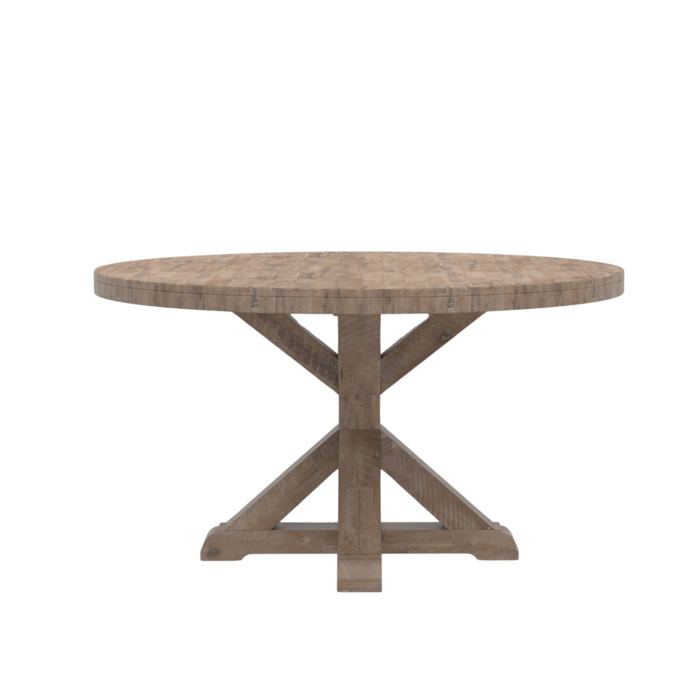 Newberry Round Dining Table, Weathered Natural - Alpine Furniture