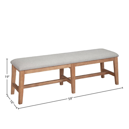 Olejo Bench, Natural - Alpine Furniture