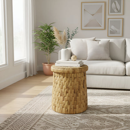Palmera Drum End Table - Alpine Furniture
