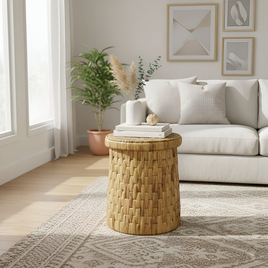 Palmera Drum End Table - Alpine Furniture