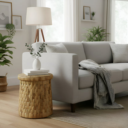 Palmera Drum End Table - Alpine Furniture