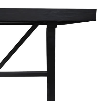 Raquel Rectangular Dining Table, Black - Alpine Furniture