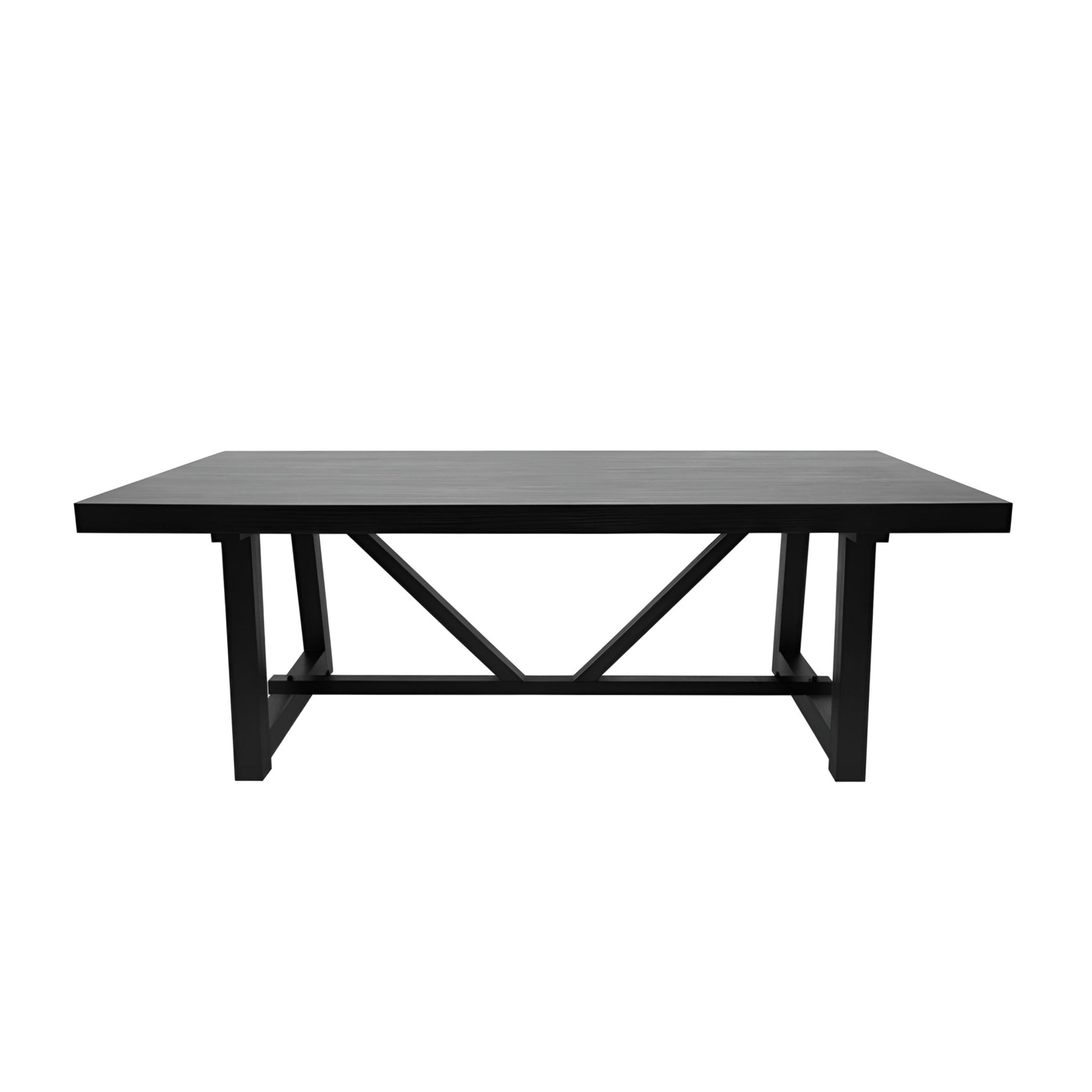 Raquel Rectangular Dining Table, Black - Alpine Furniture