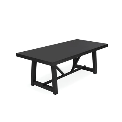 Raquel Rectangular Dining Table, Black - Alpine Furniture