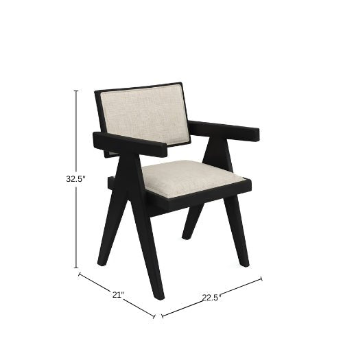 Raquel Side Chairs, Set of 2, Black - Alpine Furniture