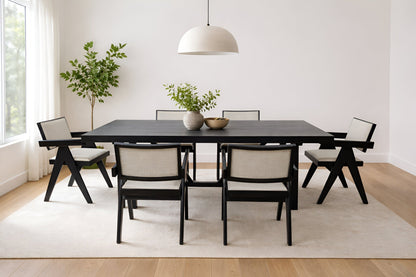 Raquel Side Chairs, Set of 2, Black - Alpine Furniture