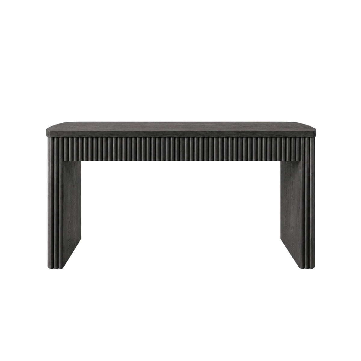 Reba Large Desk, Black - Alpine Furniture