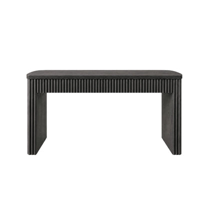 Reba Large Desk, Black - Alpine Furniture