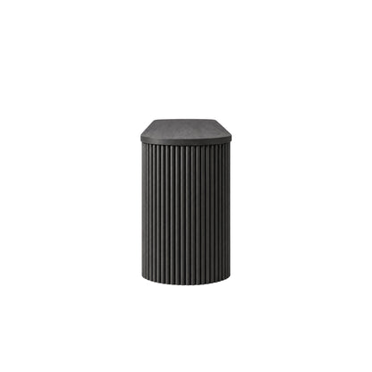 Reba Large Desk, Black - Alpine Furniture
