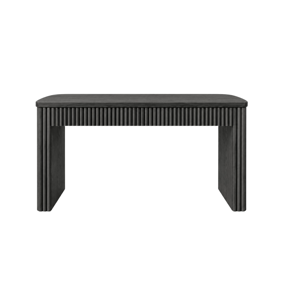 Reba Large Desk, Black - Alpine Furniture