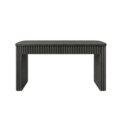 Reba Large Desk, Black - Alpine Furniture