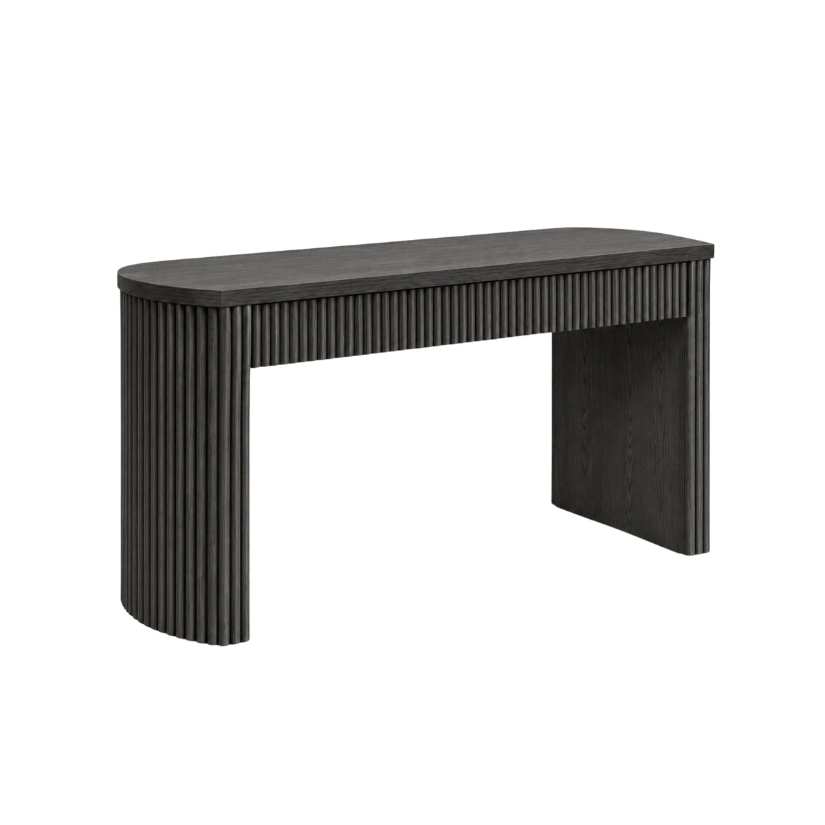 Reba Large Desk, Black - Alpine Furniture