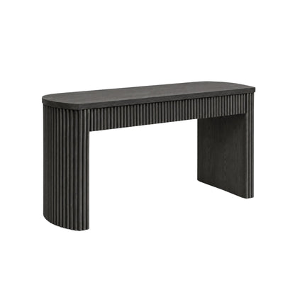 Reba Large Desk, Black - Alpine Furniture