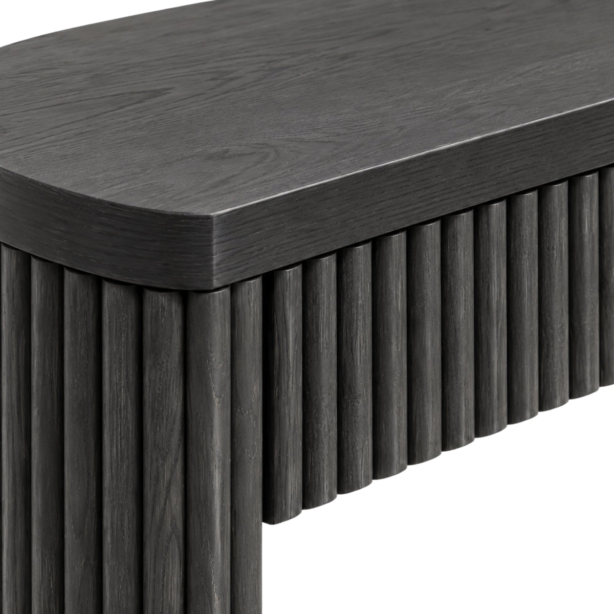 Reba Large Desk, Black - Alpine Furniture