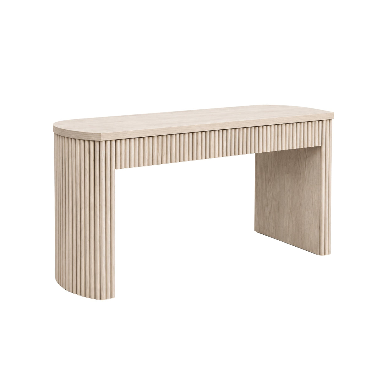 Reba Large Desk, White Wash - Alpine Furniture