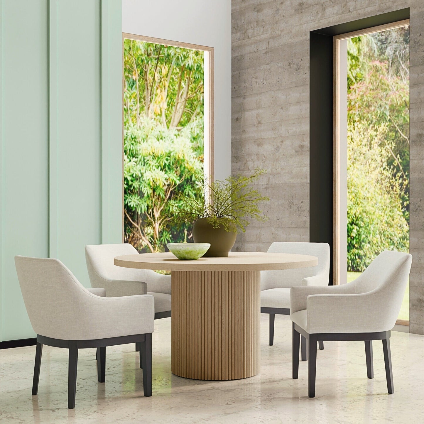 Reba Round Dining Table - Alpine Furniture