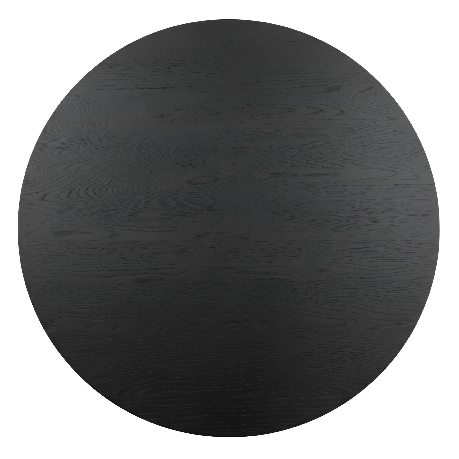 Reba Round Dining Table, Black & White Wash - Alpine Furniture