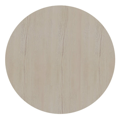 Reba Round Dining Table, Black & White Wash - Alpine Furniture