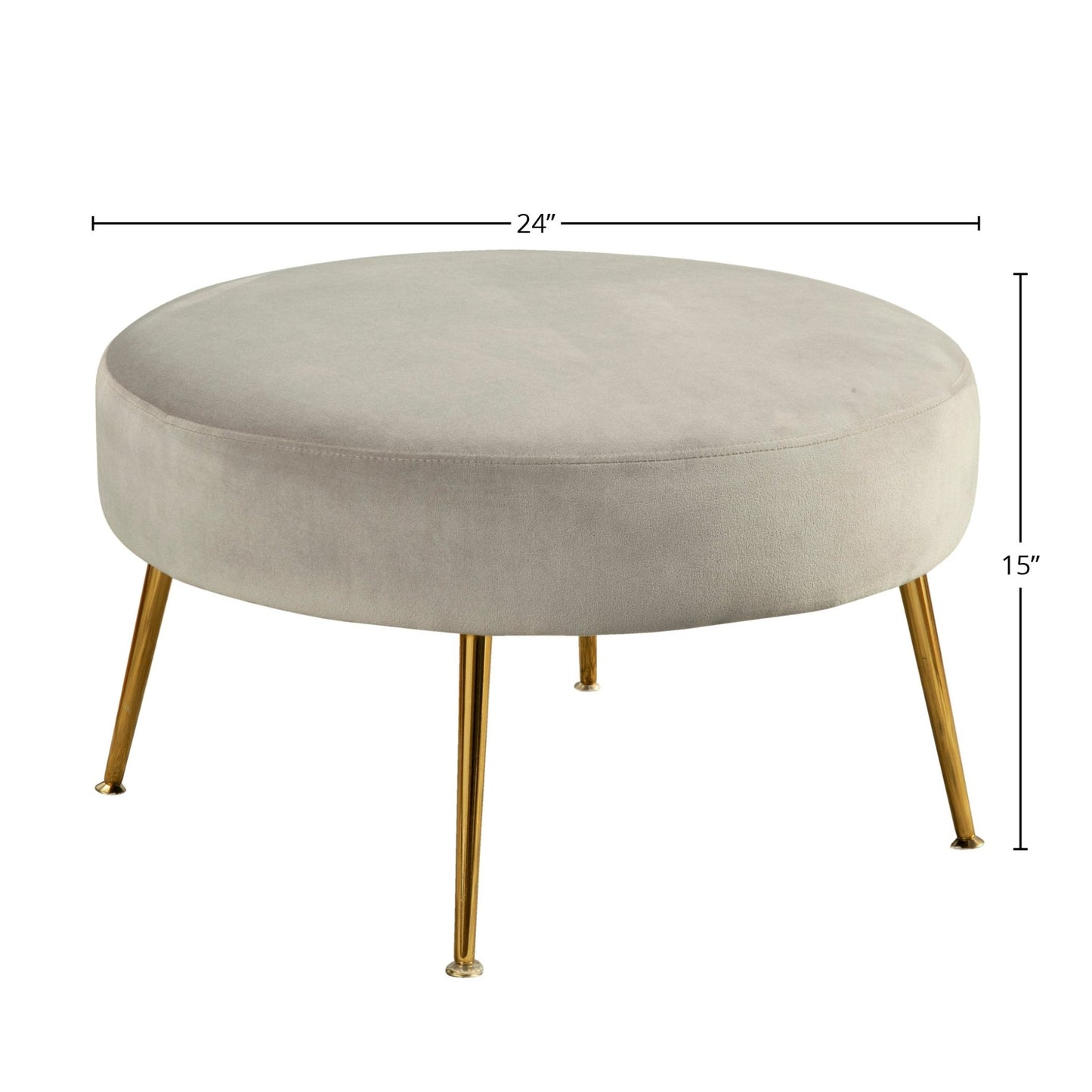 Rebecca Footstool, Grey - Alpine Furniture