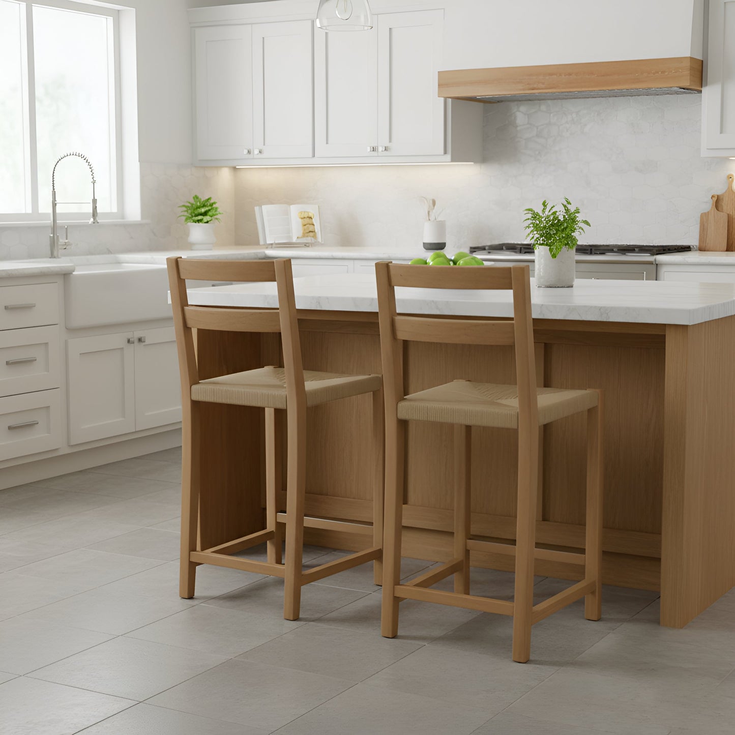 Sierra Loom Counter Stools (Set of 2) - Alpine Furniture