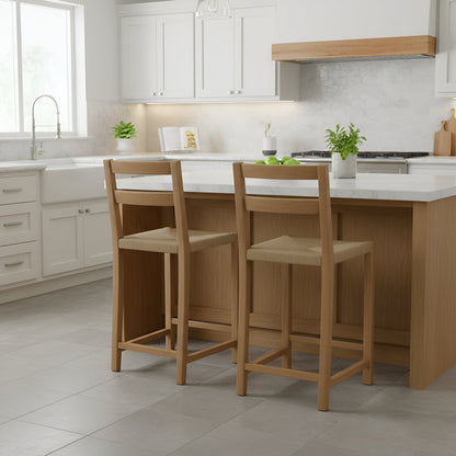 Sierra Loom Counter Stools (Set of 2) - Alpine Furniture