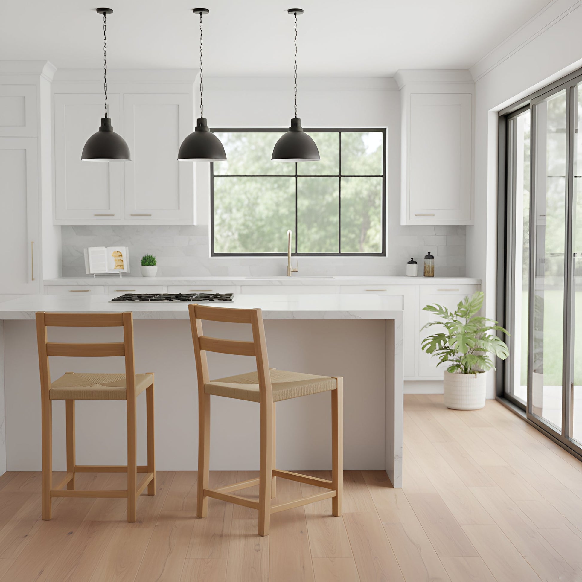Sierra Loom Counter Stools (Set of 2) - Alpine Furniture