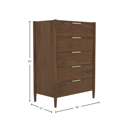 Sinclair Chest, Walnut - Alpine Furniture