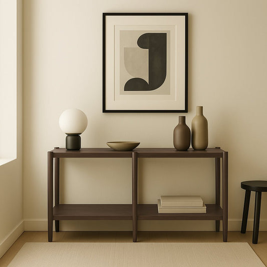 Sinclair Console Table, Walnut - Alpine Furniture
