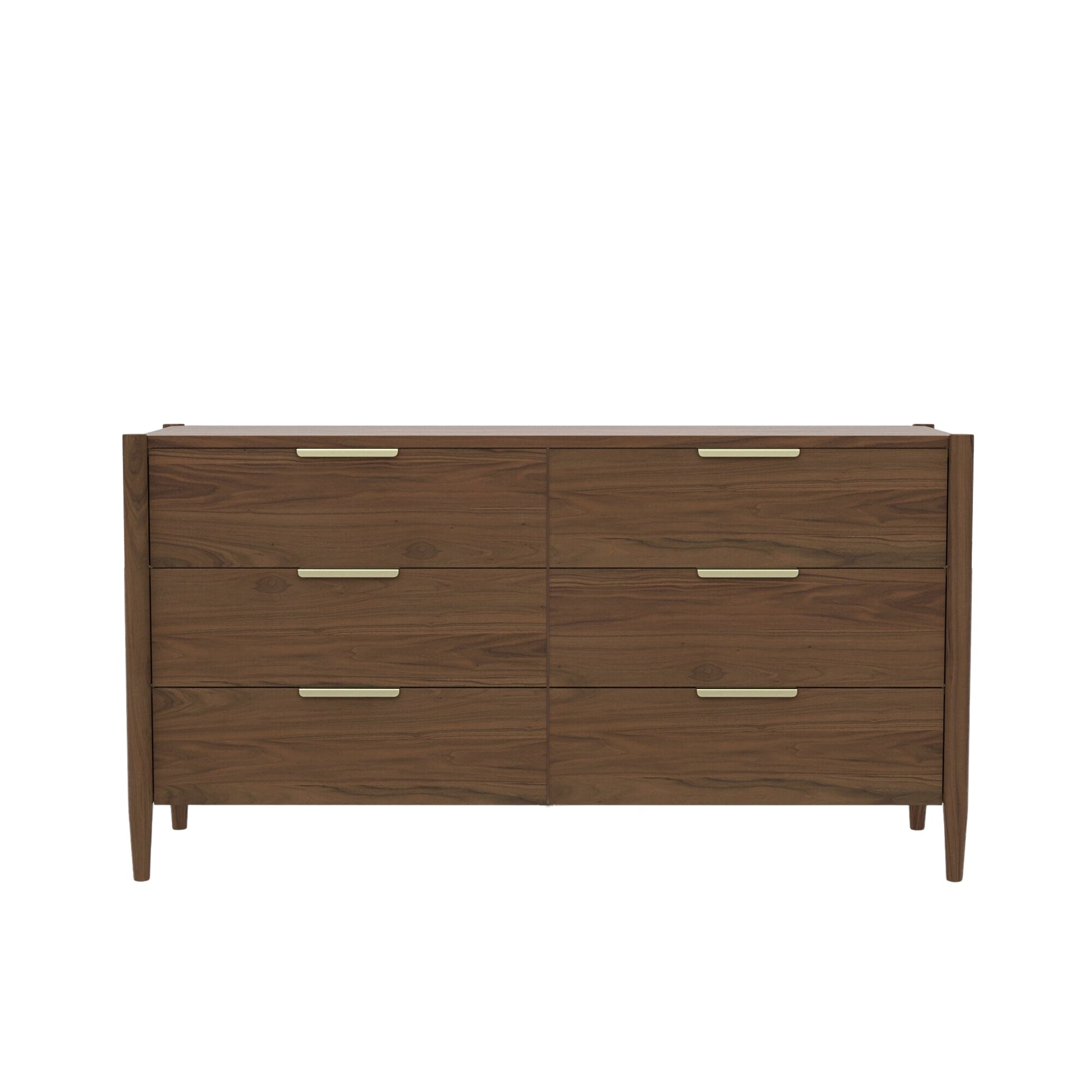 Sinclair Dresser, Walnut - Alpine Furniture