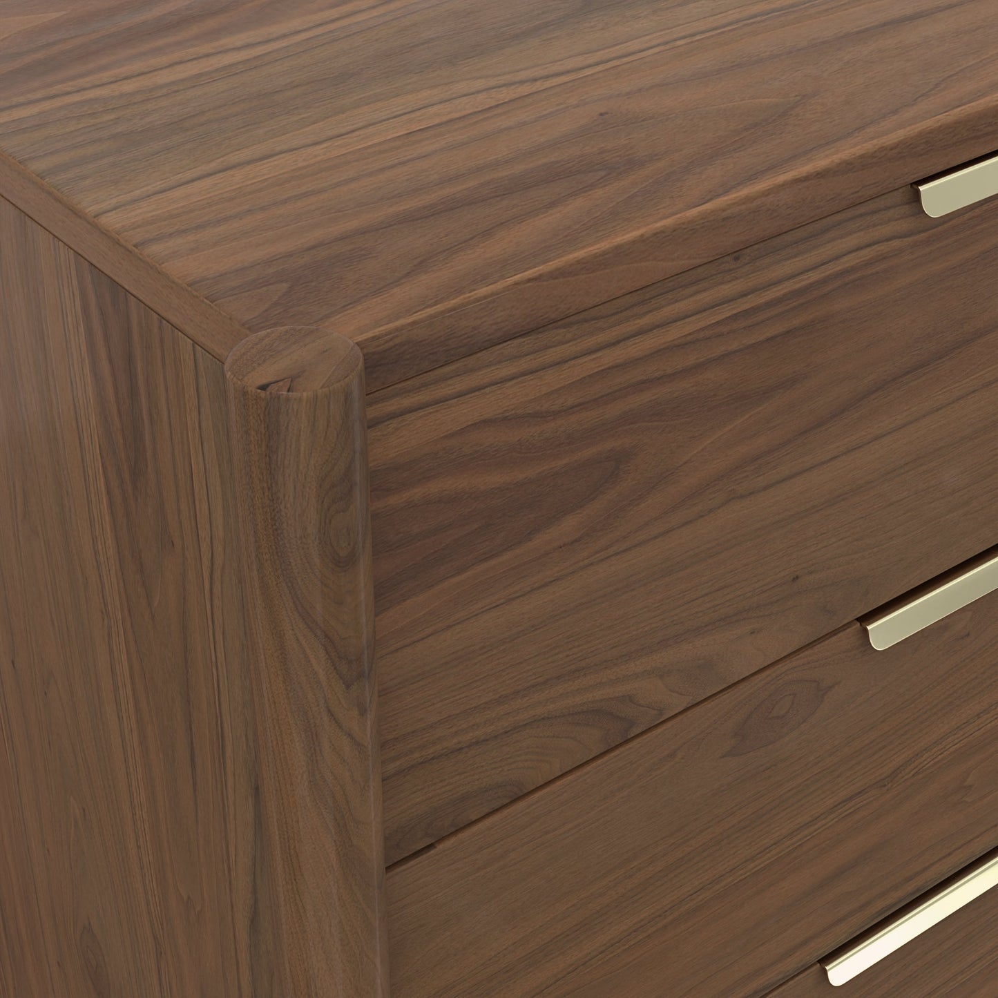 Sinclair Dresser, Walnut - Alpine Furniture