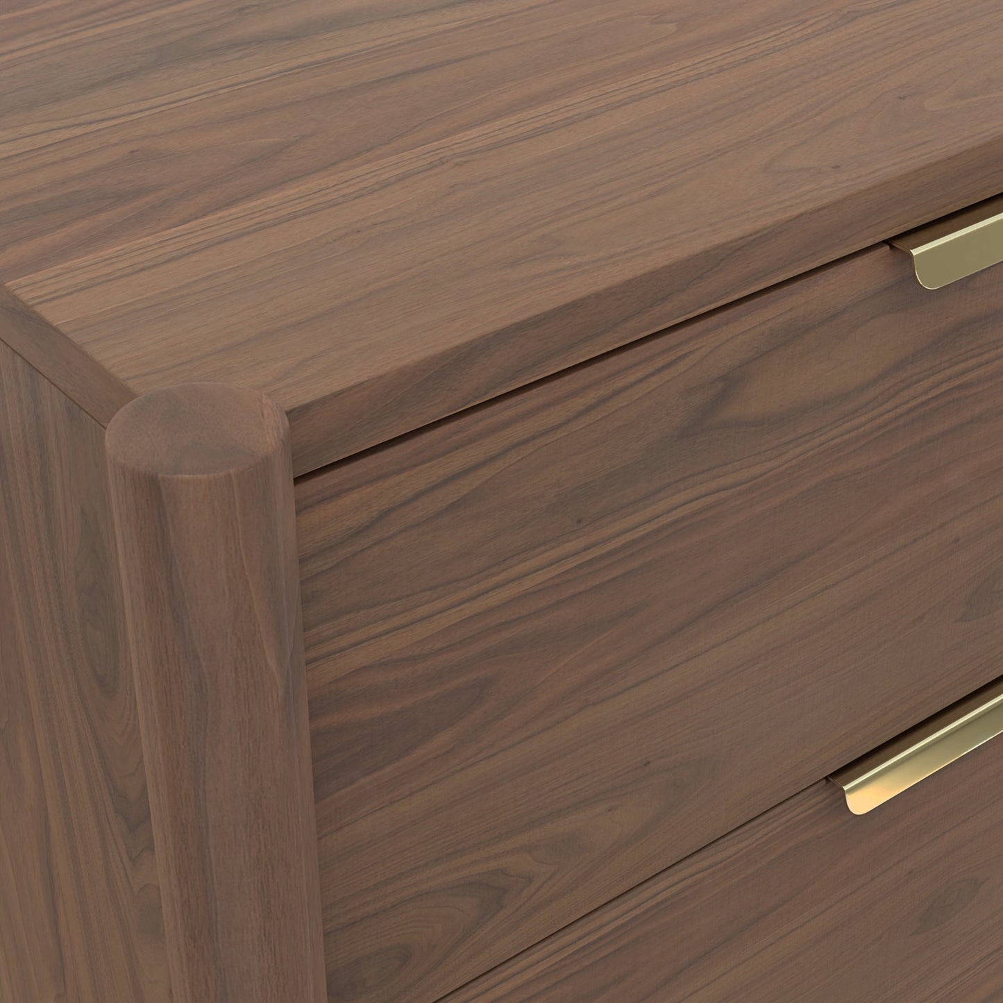 Sinclair Nightstand, Walnut - Alpine Furniture