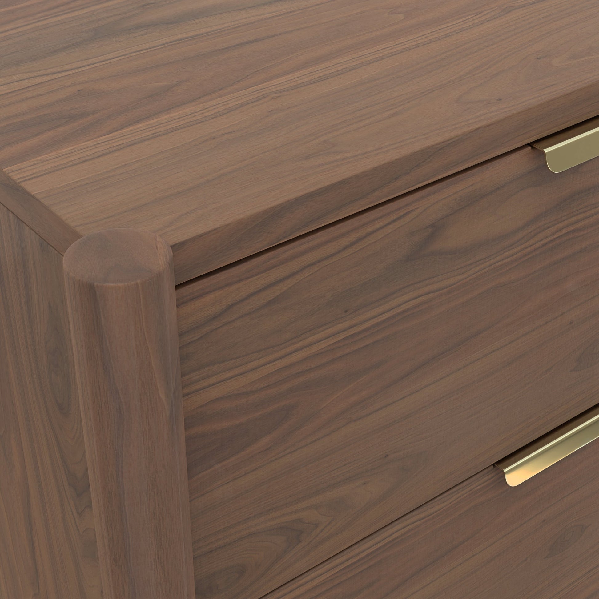 Sinclair Nightstand, Walnut - Alpine Furniture