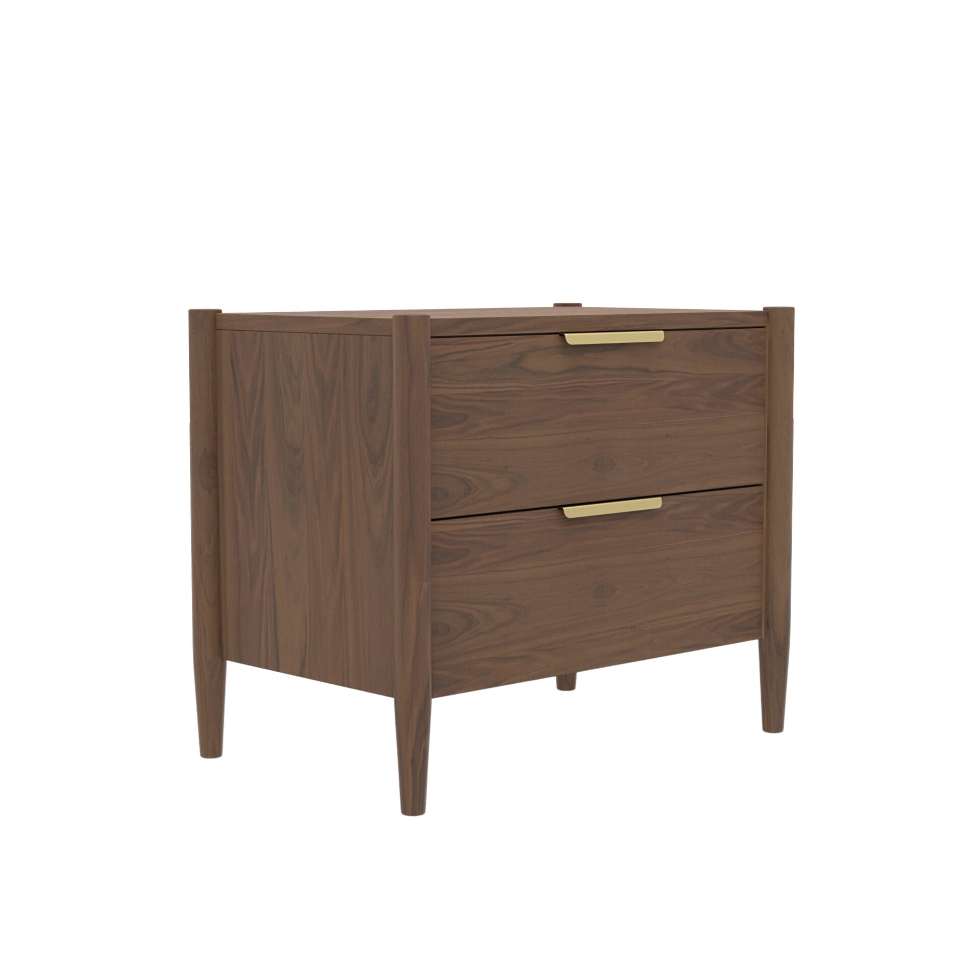 Sinclair Nightstand, Walnut - Alpine Furniture